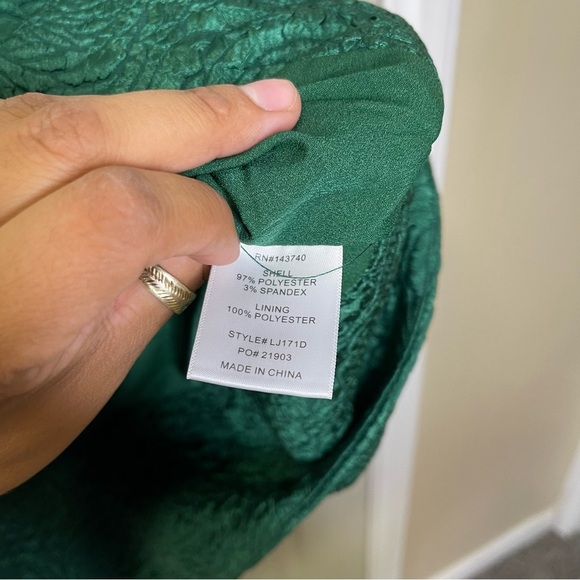 HYACINTH HOUSE
Emerald Green Juliana Mini Dress Sz L - Picture 6 of 7